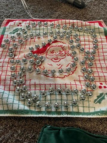 Vintage oude kerst slinger zilver kleur beschikbaar voor biedingen