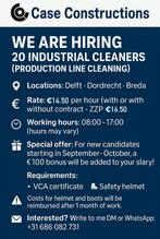Industrial Cleaner, Vacatures, 33 - 40 uur, Starter, Overige vormen