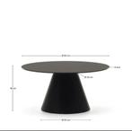 Kave home salontafel wilshire gehard glas 80cm, Huis en Inrichting, Ophalen of Verzenden, Zo goed als nieuw