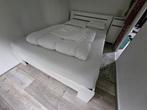 Tweepersoonsbed 140x200 cm met matras, Ophalen, Wit, Tweepersoons, 140 cm