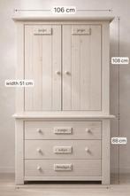 Complete Kinderkamer Set - Ledikant, Commode, Kast & Schap, Ophalen of Verzenden, 50 tot 70 cm, 100 cm of meer, 105 cm of meer
