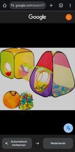 Speeltent met tunnel en ballenbak, Ophalen, Gebruikt