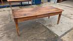 Antieke Franse kersenhouten boeren tafel