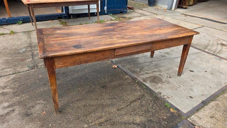 Antieke Franse kersenhouten boeren tafel, Antiek en Kunst, Antiek | Meubels | Tafels, Ophalen