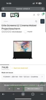 Elite Screens F120NWH 120inch thuis bioscoop, Ophalen, Zo goed als nieuw