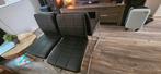 4 zwarte eettafel stoelen, z.g.a.n, Huis en Inrichting, Stoelen, Ophalen, Zo goed als nieuw