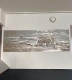 Aluminium Art Schilderij - Strandtafereel, Ophalen of Verzenden