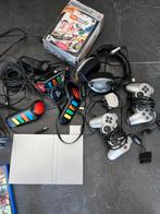 PlayStation 2, Spelcomputers en Games, Spelcomputers | Sony PlayStation 2, Ophalen, Met 2 controllers, Zilver, Slim
