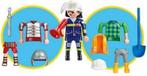 Playmobil 6566 multiplay brandweer bouwvakker Romein, Ophalen of Verzenden, Nieuw