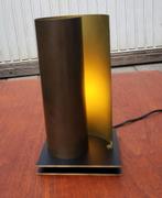 Koperen/ messing tafellamp " Rijmefa", Huis en Inrichting, Lampen | Tafellampen, Ophalen, Gebruikt, Modernistisch, Brutalist, Metaal