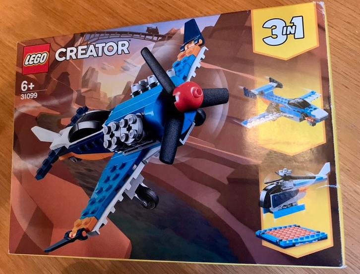 TE KOOP: Lego Creator Propellorvliegtuig 3 in 1 - 31099 ZGAN, Kinderen en Baby's, Speelgoed | Duplo en Lego, Zo goed als nieuw