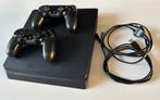 Playstation 4 + 2 controllers, Spelcomputers en Games, Spelcomputers | Sony PlayStation 4, Ophalen, Met 2 controllers, Slim, 500 GB