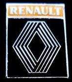 Renault ruit pin- okergeel-zwart, Verzenden, Nieuw, Transport, Speldje of Pin