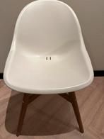 4 Ikea FANBYN Eetkamerstoelen - Wit met Houten Poten, Huis en Inrichting, Stoelen, Wit, Zo goed als nieuw, Vier, Modern
