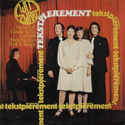 Kabaret Tekstpierement – Wit Op Zwart, Cd's en Dvd's, Vinyl | Nederlandstalig, Zo goed als nieuw, Levenslied of Smartlap, Overige formaten