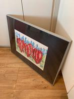 Krokussen rood van Ad van Hassel, zeefdruk, nr 13 van 50, Antiek en Kunst, Ophalen