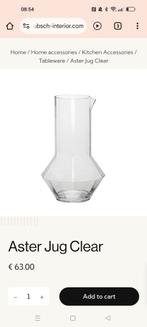Hubsch karaf - Aster Jug, Huis en Inrichting, Ophalen, Overige typen, Nieuw, Glas