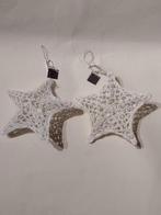 2 Riviera Maison wit gehaakte kerststerren / doorsnee 15 cm, Diversen, Ophalen, Zo goed als nieuw