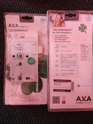 2x AXA Toilet-Badkamerslot of Binnendeur Nieuw in Verpakking beschikbaar voor biedingen