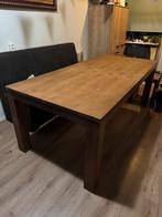 Grote teak houten eettafel, Huis en Inrichting, Tafels | Eettafels, Ophalen, Gebruikt, 100 tot 150 cm, Teakhout