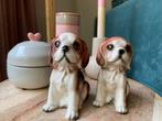 Vintage beeldjes van 2 Beagle pups, Ophalen of Verzenden, Gebruikt