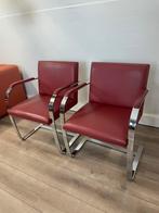 2x flat bar brno design chair van knoll, Ophalen of Verzenden, Zo goed als nieuw