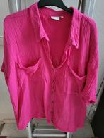 Felroze blouse korte mouw mt52/54, Kleding | Dames, Grote Maten, Ophalen of Verzenden, Roze, Zo goed als nieuw, Blouse of Tuniek