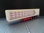 150 herpa riwatrans open oplegger verkleurd !!! 1:87 truck, Ophalen of Verzenden, Gebruikt, Bus of Vrachtwagen, Herpa