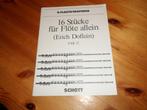 Erich doflein - 16 stucke fur flote / leichte duette, Klassiek, Dwarsfluit of Piccolo, Ophalen of Verzenden, Zo goed als nieuw