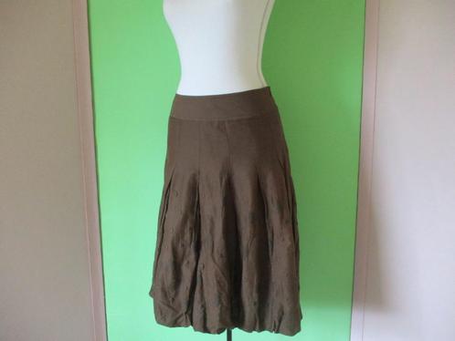 The Barn rok maat 38 (100% katoen), Kleding | Dames, Rokken, Zo goed als nieuw, Maat 38/40 (M), Bruin, Onder de knie, Verzenden