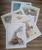 Anton Pieck  - 6 grote Efteling platen met enveloppe, Ophalen of Verzenden, Zo goed als nieuw, Overige typen