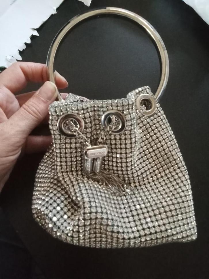 Jimmy choo tasje, Sieraden, Tassen en Uiterlijk, Tassen | Damestassen, Zo goed als nieuw, Avondtasje, Overige kleuren, Ophalen