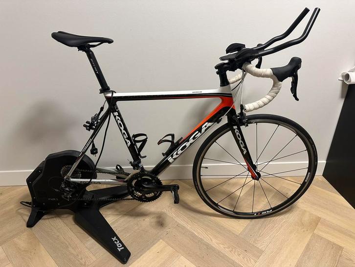 Tacx Flux 2 Smart + Koga Roadracer!, Fietsen en Brommers, Fietsen | Racefietsen, Gebruikt, Heren, Koga Miyata, Meer dan 20 versnellingen