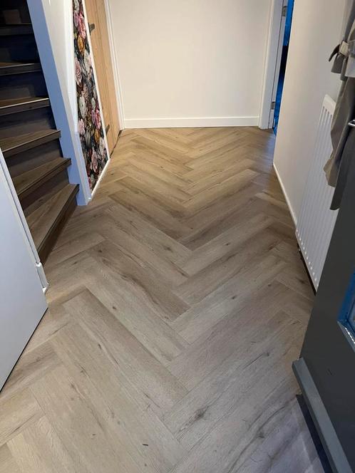 Plak PVC 10 m2 Leyton Visgraat Light Oak, Doe-het-zelf en Verbouw, Overige Doe-het-zelf en Verbouw, Zo goed als nieuw, Ophalen of Verzenden