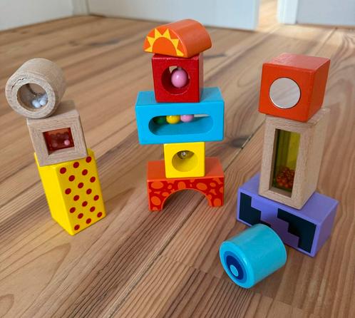 Eichhorn bouwblokken met geluid, Kinderen en Baby's, Speelgoed | Bouwstenen, Gebruikt, Overige merken, Ophalen of Verzenden