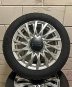 Fiat 500 velgen 4x98 origineel + continental zomerbanden, Ophalen, Gebruikt, 15 inch, Banden en Velgen