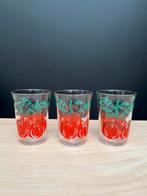 Vintage sap glazen fruitprint, Huis en Inrichting, Glas of Glazen, Ophalen of Verzenden, Overige stijlen, Glas