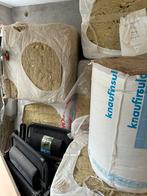 Steenwolplaten 75 en 100 mm, glaswol rol 150 mm, Ophalen, Dakisolatie, Nieuw, Steenwol