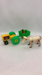 Vintage Fisher Price tractor, Kinderen en Baby's, Speelgoed | Fisher-Price, Gebruikt, Ophalen of Verzenden, Auto of Voertuig