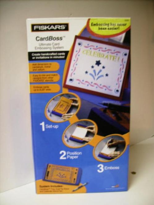 Embossing CardBoss startset compleet GRATIS VERZENDEN, Hobby en Vrije tijd, Kaarten | Zelf maken, Nieuw, Pons of Mal, Overige thema's