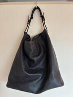 Fred de la Bretoniere schoudertas / handtas antraciet, Ophalen of Verzenden, Zo goed als nieuw, Grijs, Leer