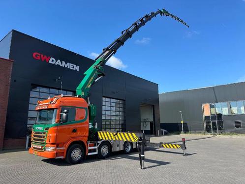 Scania G480 8x2 Palfinger PK 100002 + Fly Jib Euro 5, Auto's, Vrachtwagens, Particulier, ABS, Achteruitrijcamera, Airconditioning