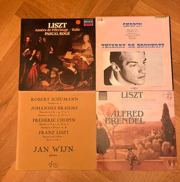 4 lps klassiek Chopin, Liszt - krasvrij beschikbaar voor biedingen