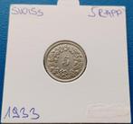 Zwitserland 5 rappen - 1933, Postzegels en Munten, Munten | Europa | Niet-Euromunten, Verzenden, Overige landen, Losse munt