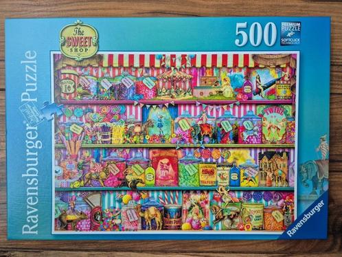 RAVENSBURGER Puzzel The Sweet Shop (500 st) zgan, Hobby en Vrije tijd, Denksport en Puzzels, Zo goed als nieuw, Legpuzzel, 500 t/m 1500 stukjes