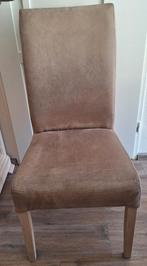 Set van 4 darkbeige eetkamerstoelen, Ophalen, Hout, Overige kleuren, Zo goed als nieuw