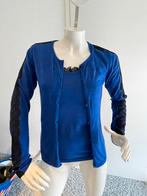 Escada twinset met kant maat s, Blauw, ., Escada, Ophalen of Verzenden