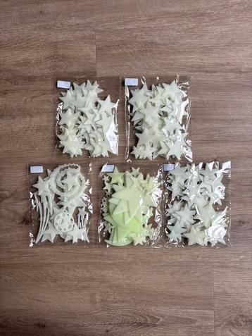 Glow in the dark sterren voor aan het plafond 5 zakjes beschikbaar voor biedingen