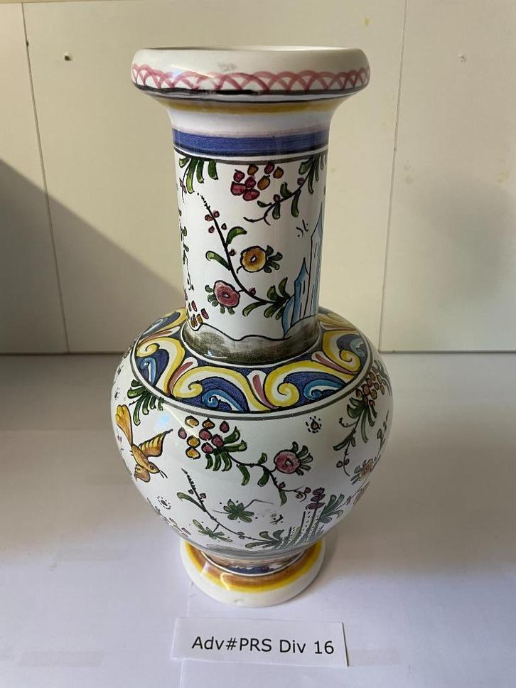 Porseleinen middelgrote bloemenvaas ADV#PRS DIV 16, Antiek en Kunst, Antiek | Vazen, Ophalen