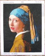 "Meisje met de parel" van Vermeer in Diamond druk, Ophalen of Verzenden